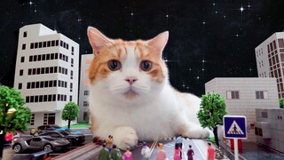 Giant Cat: If you look again, I will eat you!!!