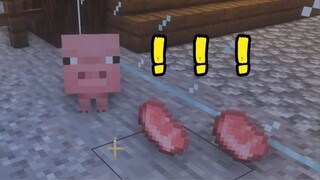 When you accidentally drop two fresh pork chops in front of the piggy...