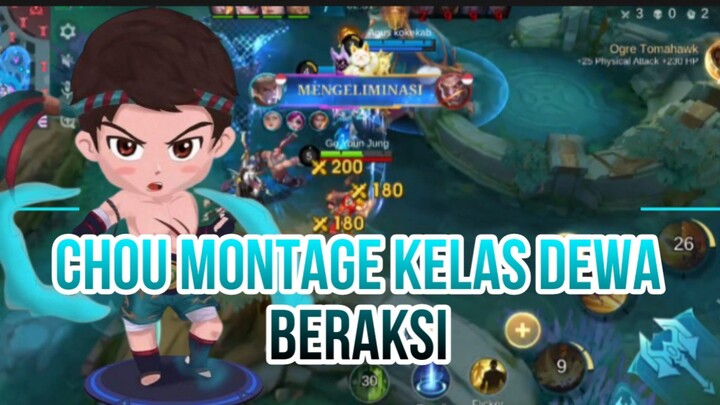 CHOU MONTAGE KELAS DEWA BERAKSI