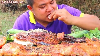 Thánh Ăn Thái Lan l Ăn đồ nướng giòn nhìn là thèm