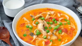 Ikan tanpa duri! Lembut, kenyal, dan lezat luar biasa, kuah kental asam segar yang aromanya saja sud