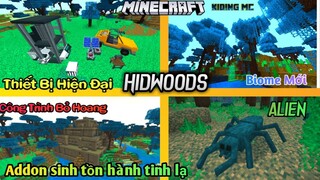 Cách Cài Addon Hidwood Cực Phẩm Sinh Tồn Hành Tinh Mới cho Mcpe 1.16 Hay Nhất Mobile | KIDING MC