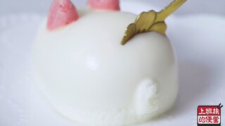 Không cần lò nướng, siêu dễ thương đáng yêu [Bánh mousse thỏ], đơn giản đến mức khó tin!