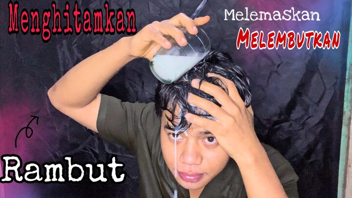 cara melemaskan dan melembutkan + menghitamkan rambut secara alami