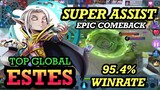 BEST SUPPORT ESTES IN ALL TIME BY TOP GLOBAL ESTES STYLE ∞ MOBILE LEGENDS