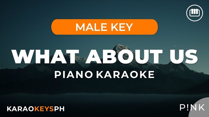 What About Us - P!nk (Male Key - Piano Karaoke)