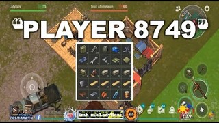 "PLAYER 8749" | using small box to block & SPEAR - Last Day On Earth: Survival