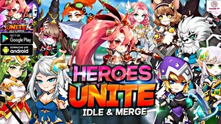 HEROES UNITE: IDLE & MERGE Gameplay - Free 7 Coupon Codes - RPG Game Android Apk