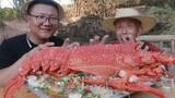 1500 tệ con tôm hùm đá Úc hơn 2,5kg làm món “Miến Tôm Hùm Đá Sốt Tỏi”
