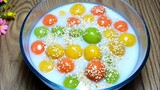 CHÈ KHOAI DẺO - Cách Nấu Chè Khoai Lang Dẻo 3 màu dai mềm không bị cứng - Tú Lê Miền Tây
