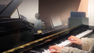 Piano】Langitnya biru, dan ada ribuan bangau kertas di luar jendela｜Crayon hati-hati-IBU