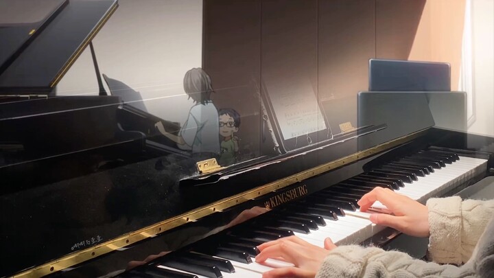 【Piano】The sky is blue, and there are thousands of paper cranes outside the window｜Crayons be carefu