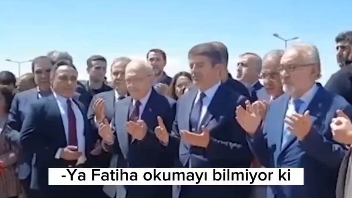 Kılıçdaroğlu ya bu fatiha okumayı bilmiyor buna niye fatiha okutuyorsunuz!