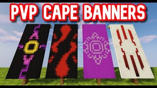 ✔ 4 AWESOME PVP CAPE BANNERS IN MINECRAFT TUTORIAL!