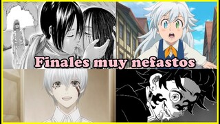 LOS FINALES MAS ASQUEROSOS DEL ANIME