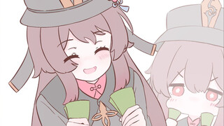 [Lukisan]Hutao bergoyang di <Genshin Impact>|<Minor Swing>