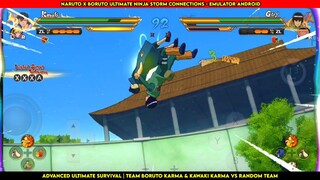TEAM KARMA VS TEAM TAIJUTSU - NARUTO STORM CONNECTIONS ANDROID GAMEPLAY