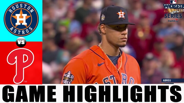 Philadelphia Phillies vs. Houston Astros (11/2/22) WORLD SERIES Game 4| MLB Highlights (Set 7)