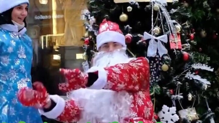 Russia's Father Frost and Snow Maiden dance for you!