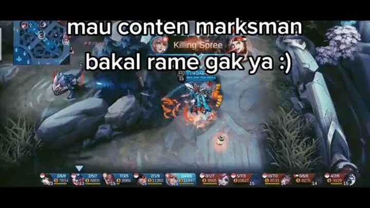 marksman tersakit di mlbb