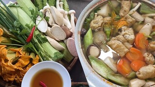 lộ bí mật lẩu dưa hấu nấm.cực kỳ ngon tuyệt vời
