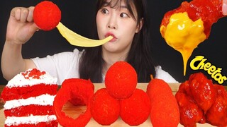 [Mukbang] Hotdog, viên phô mai, hành tây Cheetos