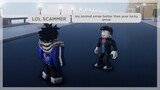 YBA - Catching and Trolling SCAMMERS as a NOOB with LUCKY ARROW | Roblox |