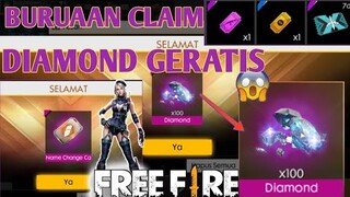 BURUAAN CLAIM!!! DIAMOND FREE FIRE GERATIS CUMA LOGIN - FREE FIRE INDONESIA
