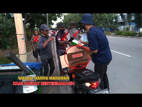 BERBAGI MAKANAN SAMPAI HABIS || #KARDUS KOSONG