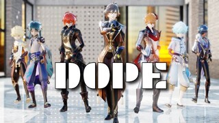 【MMD/Genshin Impact】 DOPE (쩔어) - Genshin Husbandos - Aether/Kaeya/Childe/Zhongli/Xiao/Chongyun/Diluc