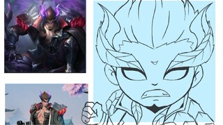 Yu Zhong Avatar Drawing -Mobile Legends. Free Download : tiktok/ozzet12