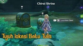 Tuju batu tulis Tsurumi Island