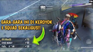 🎉🎉 DIKEROYOK 3 SQUAD🎉🎉 GARA-GARA BADGE EVOS MANAY || IOG BION