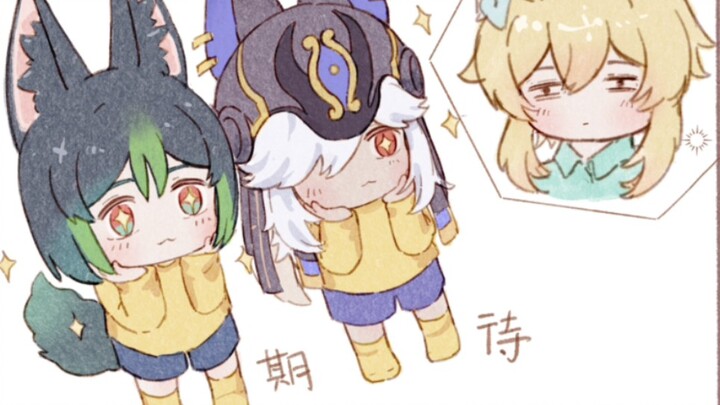 提狐、赛狐:好吃吗？好吃吗？
