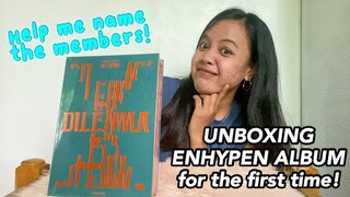 UNBOXING ENHYPEN ALBUM FOR THE FIRST TIME! (DILEMMA ODYSSEUS) | FIRST IMPRESSION TO ENHYPEN!