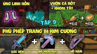 Minecraft Sinh Tồn 1.16.1 Tập 9: Phù Phép Trang Bị Kim Cương, Ủng Linh Hồn Và Vườn Cà Rốt !!