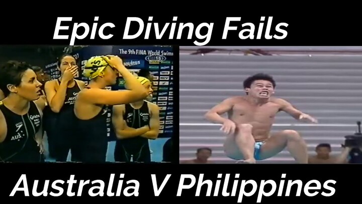 Philippines V Australia - Diving fails