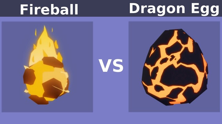 Fireball vs Dragon Egg (Roblox Bedwars)