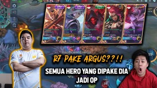 SEMUA HERO DIPAKE R7 JADI OP! ARGUS PUN JADI KUAT DIPAKE DIA WKWKW - Mobile Legends