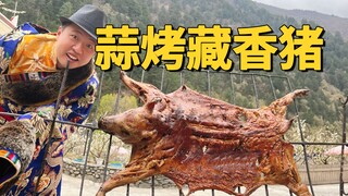 [Aba Eating Story 01] Babi panggang ini kulitnya renyah sekali, seperti biskuit! Renyah sekali, asyi
