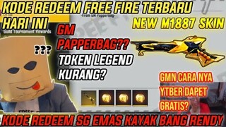 SG GOLDEN GLARE ‼️ KODE REDEEM FREE FIRE TERBARU HARI INI 16 Oktober 2021