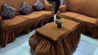 নতুনের মত করে তুলুন আপনার লিভিং রুম || Turkish Sofa Cover ||