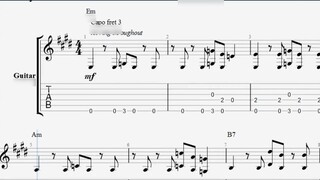 Fingerstyle Sheet Music Demonstration | Billie Eilish - Bad Guy (with sheet music)