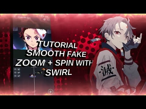 TUTORIAL SMOOTH FAKE ZOOM + SPIN WITH SWIRL | ALIGHT MOTION