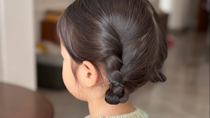 Textured Double Buns for Winter