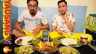 YAOSANG SPECIAL UTI THONGBA  EATING CHALLENGE || HOLI SPECIAL || EATING SHOW || MUKBANG