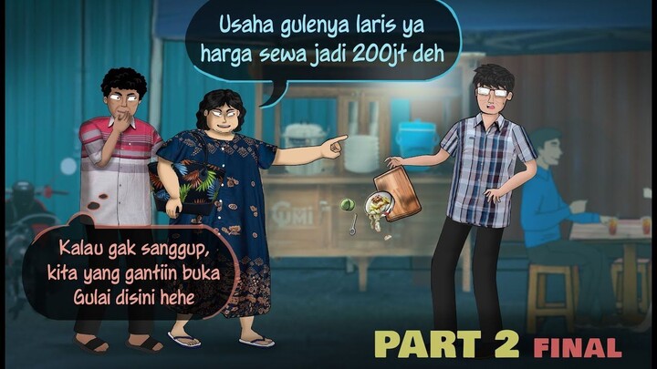 PEDAGANG IRI 2 – Usaha lancar, harga sewa jadi gak wajar _ Kartun Animasi Drama
