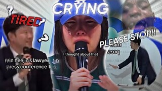 MIN HEE JIN PRESS CONFERENCE IN A MESS!!!! hope newjeans is safe😭