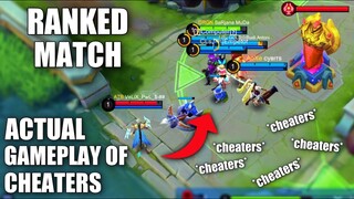 ACTUAL GAMEPLAY OF CHEATERS IN RANKED | LOSING SIDE