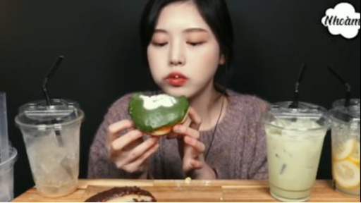 Đồ uống lạnh và donut kem ngọt phần 6 #mukbang